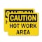 Signmission Hot Surface Sign, 3.5 in H x 5 in W, Vinyl Decal, Hot Work Area OS-2PACK-CS-D-35-L-19189 - alternate 1